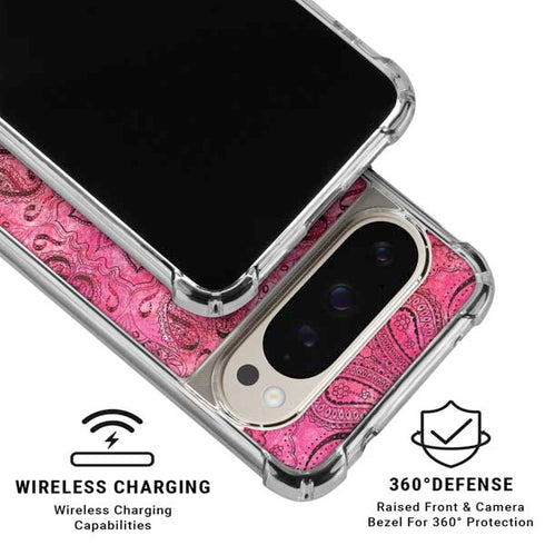 Pink Zen Ginseng Pixel 9/9 Pro Clear Case
